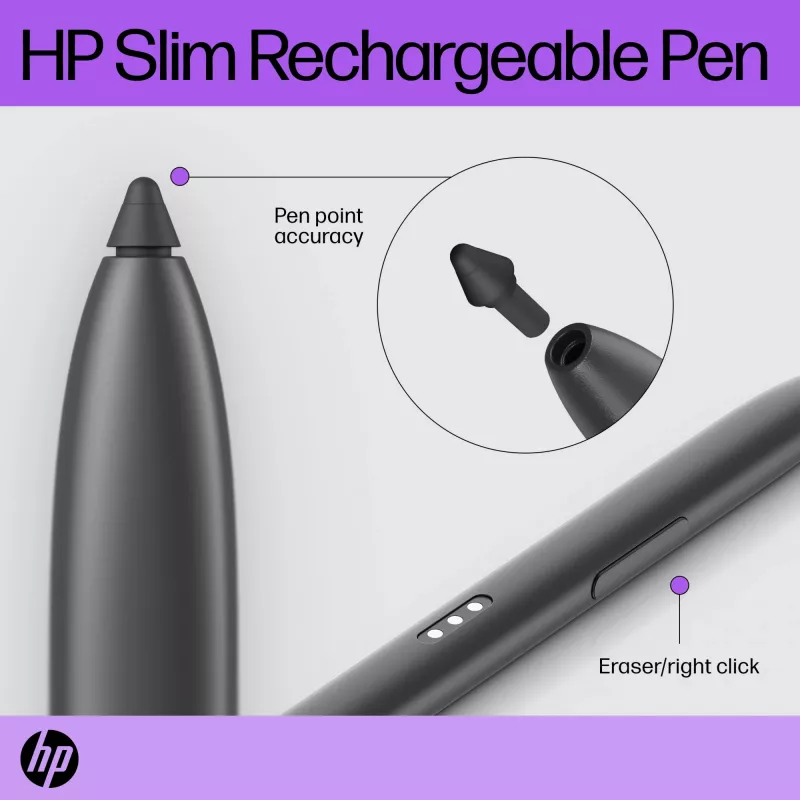 HP ohut ladattava kynä HP ohut ladattava kynä musta sisäänrakennettu akku