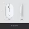 LOGITECH ohut langaton näppäimistö ja hiiri -yhdistelmä Mk470 - offwhite - Azerty ranska