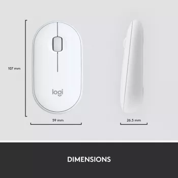 LOGITECH ohut langaton näppäimistö ja hiiri -yhdistelmä Mk470 - offwhite - Azerty ranska