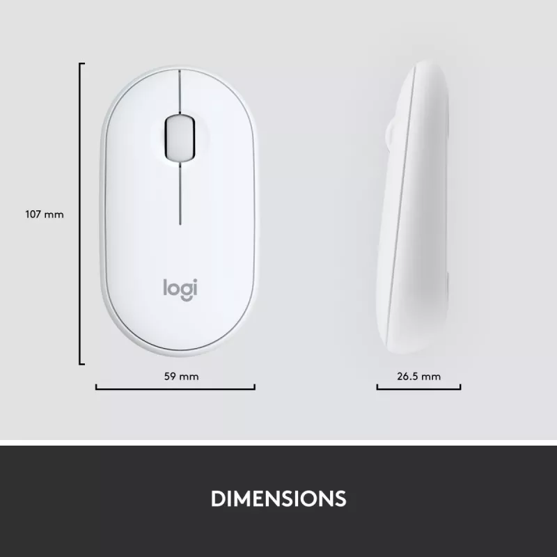 LOGITECH ohut langaton näppäimistö ja hiiri -yhdistelmä Mk470 - offwhite - Azerty ranska