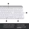 LOGITECH ohut langaton näppäimistö ja hiiri -yhdistelmä Mk470 - offwhite - Azerty ranska