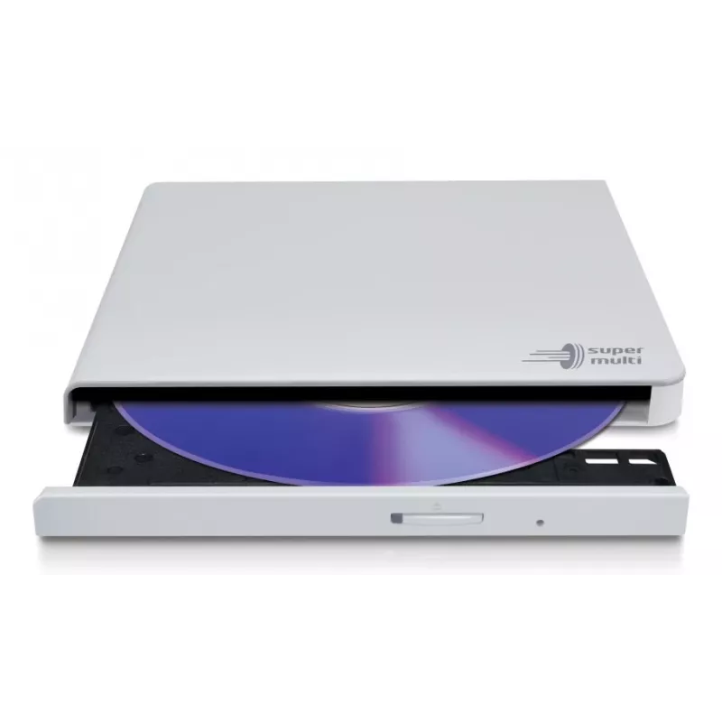 HITACHI-LG DATA STORAGE ohut kannettava DVD-kirjoitin - Gp57eb40 - USB 2.0 - valkoinen