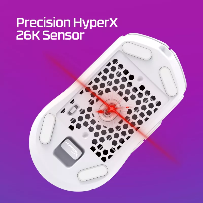 HyperX Pulsefire Haste 2 - langaton pelihiiri (valkoinen)