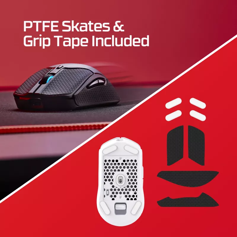 HyperX Pulsefire Haste 2 - langaton pelihiiri (valkoinen)