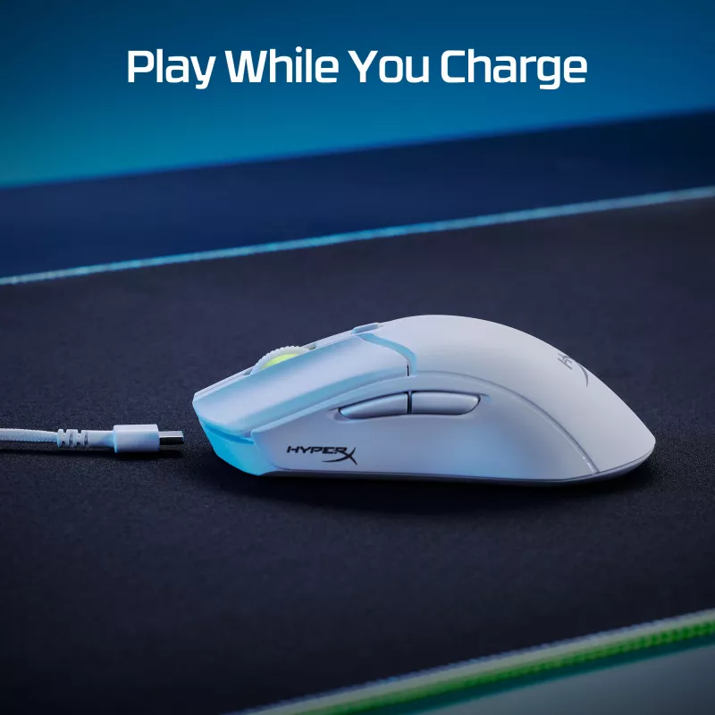 HyperX Pulsefire Haste 2 - langaton pelihiiri (valkoinen)