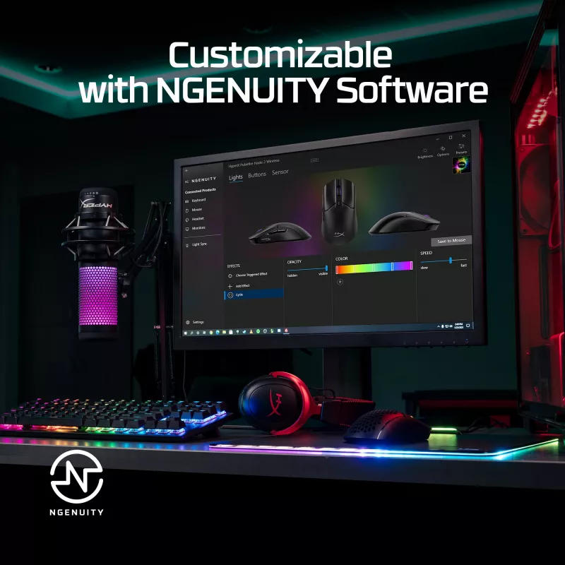 HyperX Pulsefire Haste 2 - langaton pelihiiri (valkoinen)