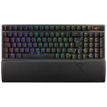 ASUS ROG Strix Scope II 96 Wireless näppäimistö pelikäyttöön USB + RF Wireless + Bluetooth QWERTZ saksa musta