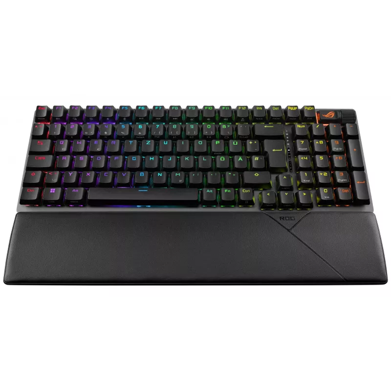 ASUS ROG Strix Scope II 96 Wireless näppäimistö pelikäyttöön USB + RF Wireless + Bluetooth QWERTZ saksa musta
