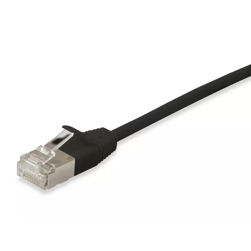 Verkkokaapeli Equip Cat.6A F/FTP ohut patch-kaapeli RJ-45 20m musta
