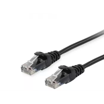 Patch-kaapeli Equip Cat.6 U/UTP RJ-45 0,25m musta
