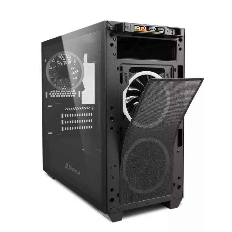 SHARKOON Tower Chassis - V1000 RGB Micro Tower musta