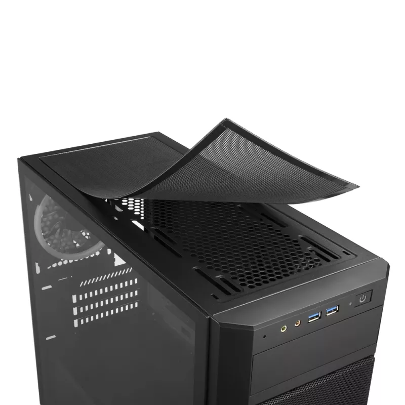 SHARKOON Tower Chassis - V1000 RGB Micro Tower musta
