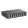 Hallitsematon kytkin D-Link DGS-1008P/E, L2, 8 porttia, PoE