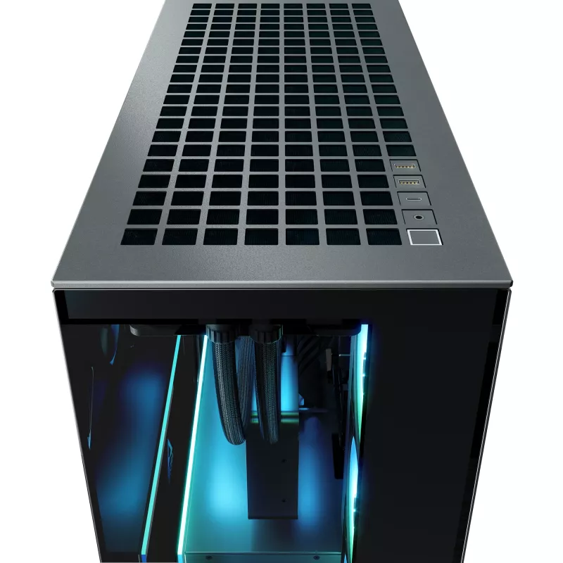 ARCTIC Xtender VG (Mirror Black) Premium E-ATX -tietokonekotelo pystysuoralla GPU-telineellä