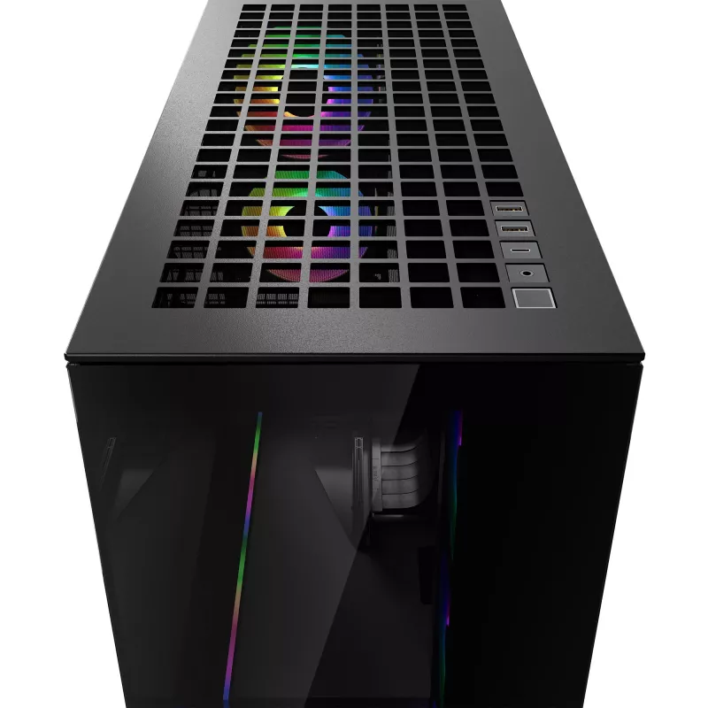 ARCTIC Xtender VG (Mirror Black) Premium E-ATX -tietokonekotelo pystysuoralla GPU-telineellä