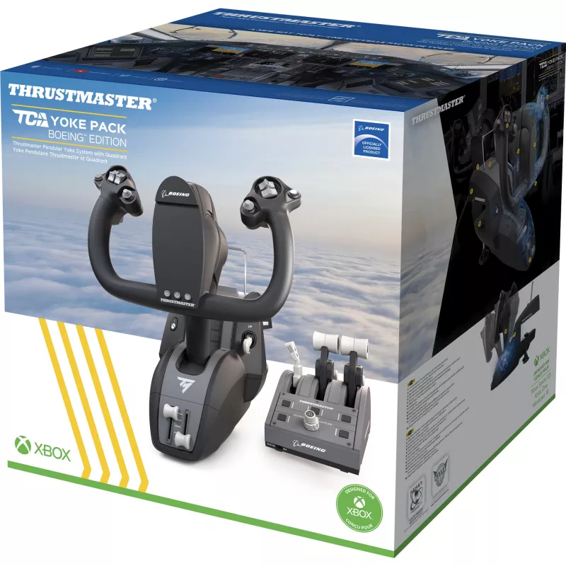 Thrustmaster TCA Yoke Pack Boeing Edition musta, harmaa USB Fightstick PC, Xbox, Xbox One, Xbox One S, Xbox One X, Xbox Series S, Xbox Series X