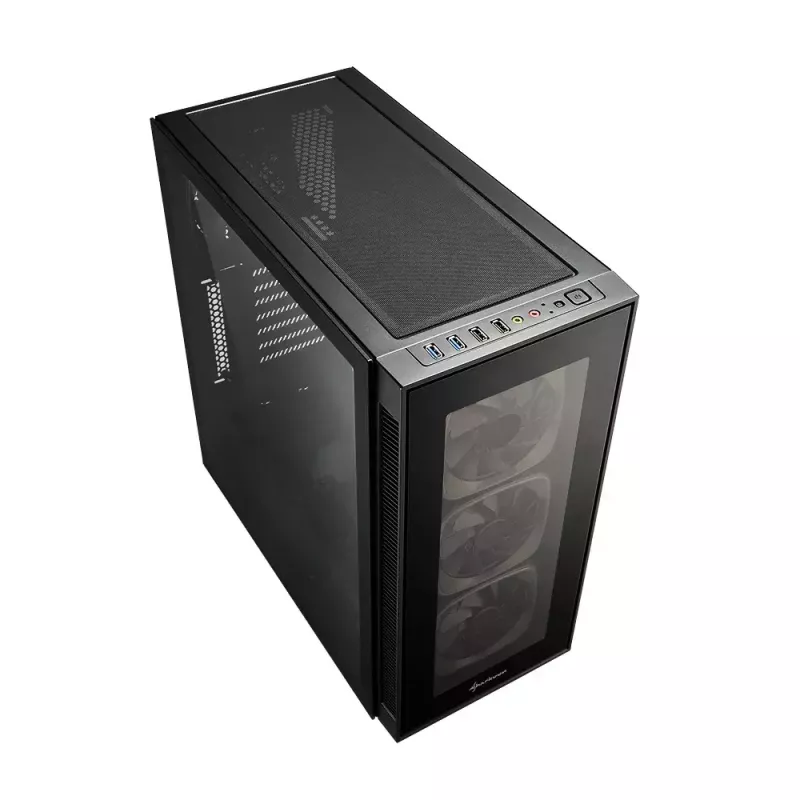 PC-kotelo Sharkoon TG6 RGB Midi Tower musta