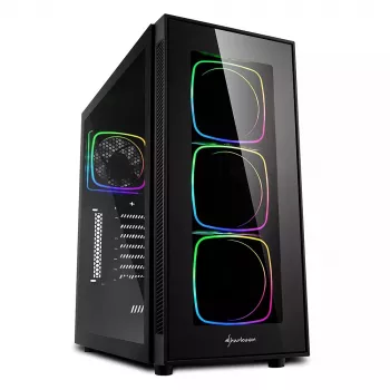 PC-kotelo Sharkoon TG6 RGB Midi Tower musta