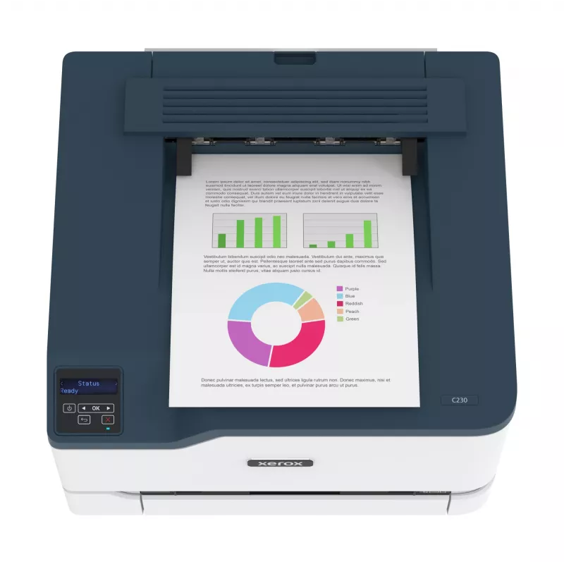 Xerox C230 A4 22ppm langaton duplex tulostin PS3 PCL5e6 2 paperilokeroa yhteensä 251 arkkia
