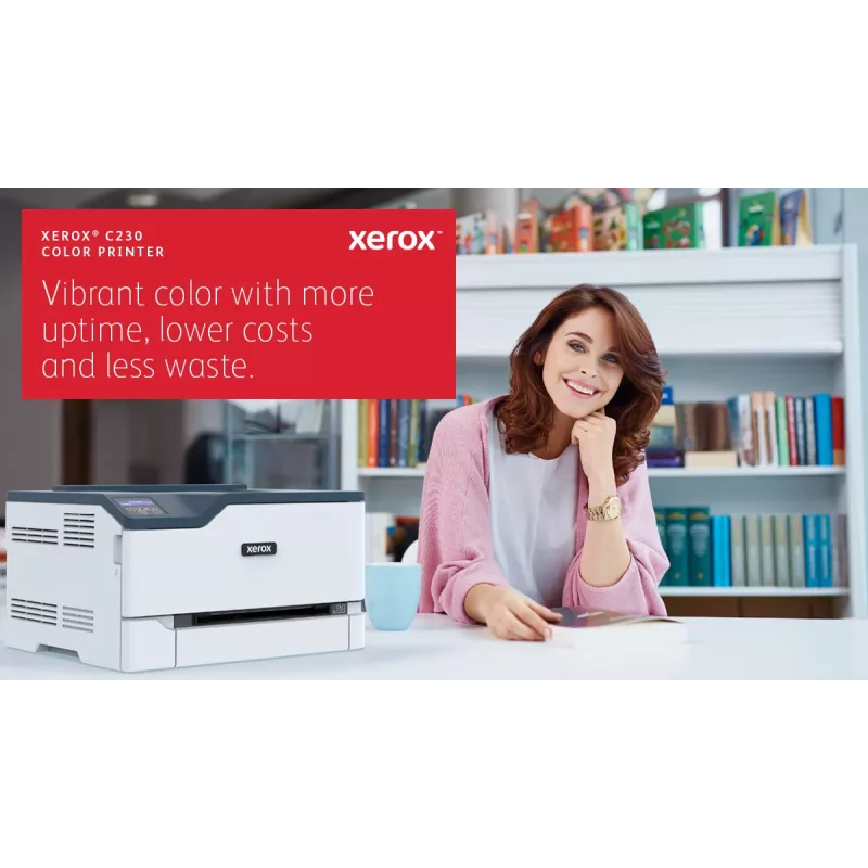 Xerox C230 A4 22ppm langaton duplex tulostin PS3 PCL5e6 2 paperilokeroa yhteensä 251 arkkia
