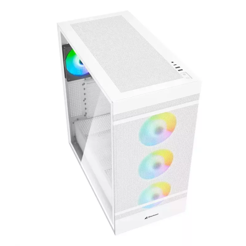 PC-kotelo Sharkoon REBEL C50 RGB Full Tower valkoinen