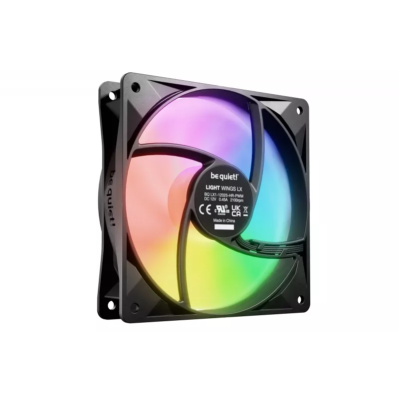 be quiet LIGHT WINGS LX 120mm PWM High Speed 3-Pack musta tietokonekotelon tuuletin 12 cm 3 kpl