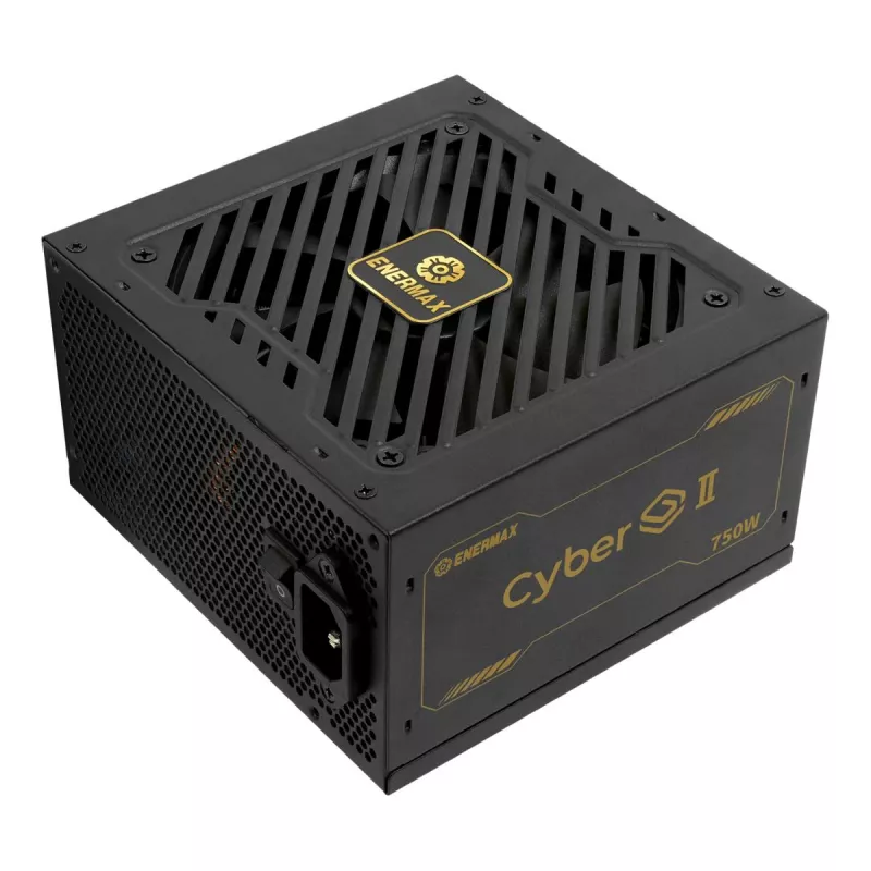 Enermax CyberG II ERV750G-AHG-NAC virtalähde 750 W, 80 Plus Gold, ei-modulaarinen, ATX, musta