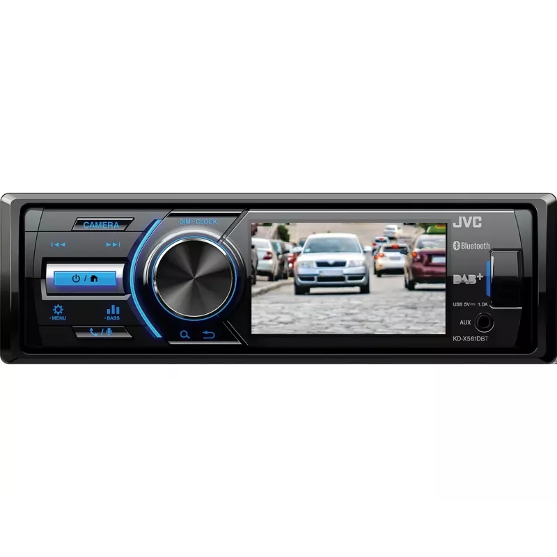 JVC KD-X561DBT autoradio musta, sininen 180 W Bluetooth