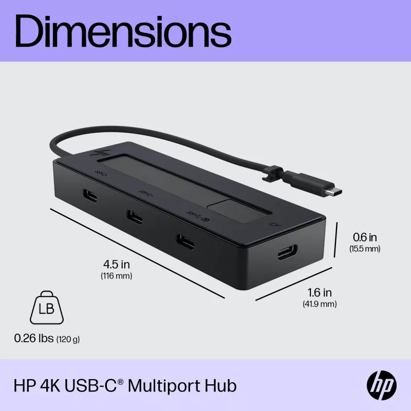 USB-C-moniporttikeskitin HP 4K 6G842AA#ABB