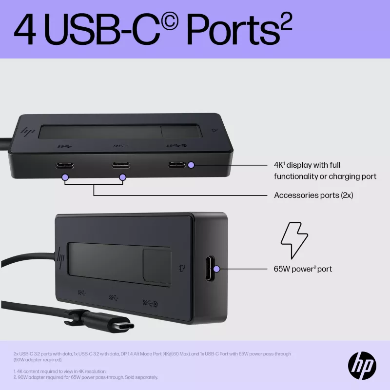 USB-C-moniporttikeskitin HP 4K 6G842AA#ABB