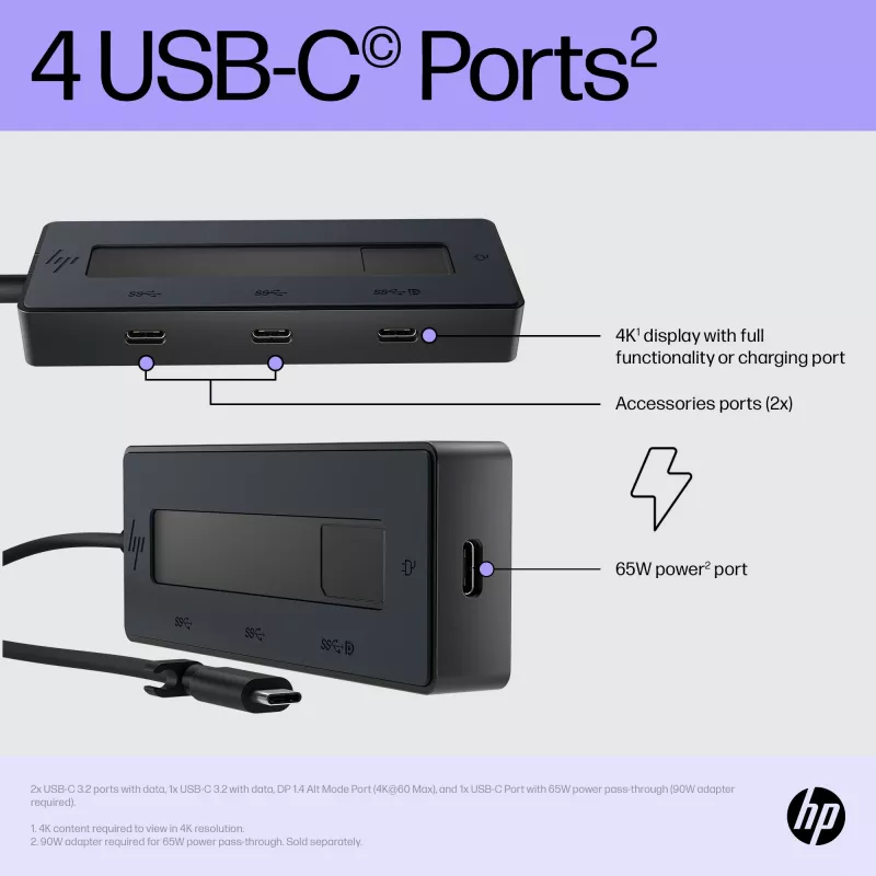 USB-C-moniporttikeskitin HP 4K 6G842AA#ABB