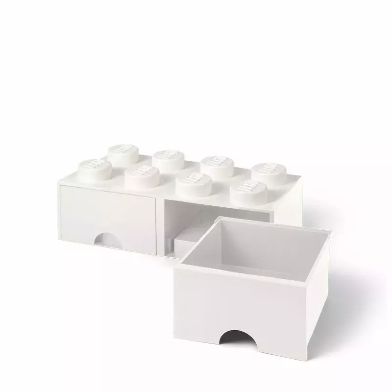 Vetolaatikko LEGO Brick 8, room copenhagen RC40061735, valkoinen