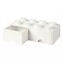 Vetolaatikko LEGO Brick 8, room copenhagen RC40061735, valkoinen