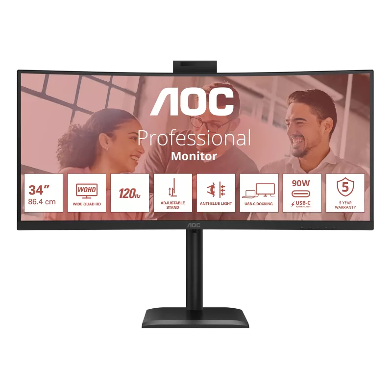 AOC E4 CU34E4CW tietokonenäyttö 86,4 cm (34