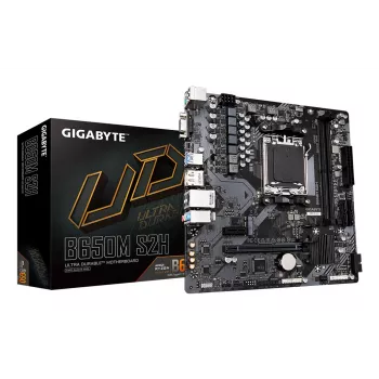 GIGABYTE B650M S2H emolevy - AMD Ryzen 9000 -sarjan suorittimet, 5+2+2 vaihe VRM, jopa 6400MHz DDR5 (OC), 1xPCIe 4.0 M.2, GbE LAN, USB 3.2 Gen 1