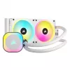 CORSAIR prosessorijäähdytin – iCUE Link H100i RGB AiO-nestejäähdytin – valkoinen