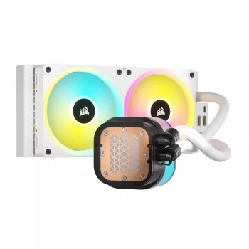 CORSAIR prosessorijäähdytin – iCUE Link H100i RGB AiO-nestejäähdytin – valkoinen
