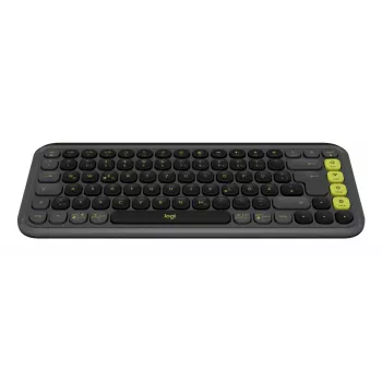 LOGITECH langaton näppäimistö - Pop Icon Keys - grafiitti & vihreä Qwertz Deutsch