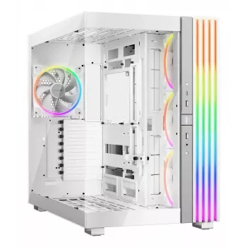 be quiet! Light Base 900 FX tietokonekotelo, Full Tower, E-ATX / XL-ATX, karkaistu lasi, 4x 140 mm tuuletinta, 190 mm suorittimen jäähdytin, valkoinen