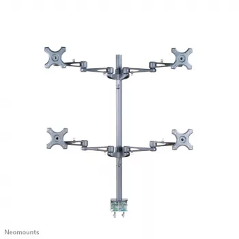 Neomounts FPMA-D935D4 näyttövarsi 10-27 inch, puristuskiinnitys, 6 kg, 25,4 cm (10 inch), 68,6 cm (27 inch), 100 x 100 mm, hopea