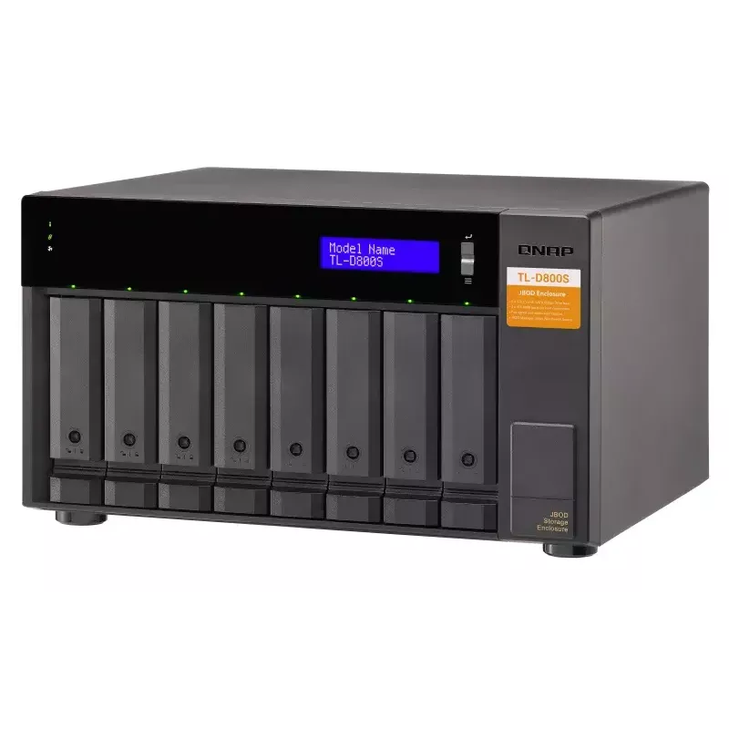 QNAP TL-D800S - kiintolevyteline - 8 paikkaa (SATA-600) - SATA 6Gb/s (ulkoinen) (TL-D800S)