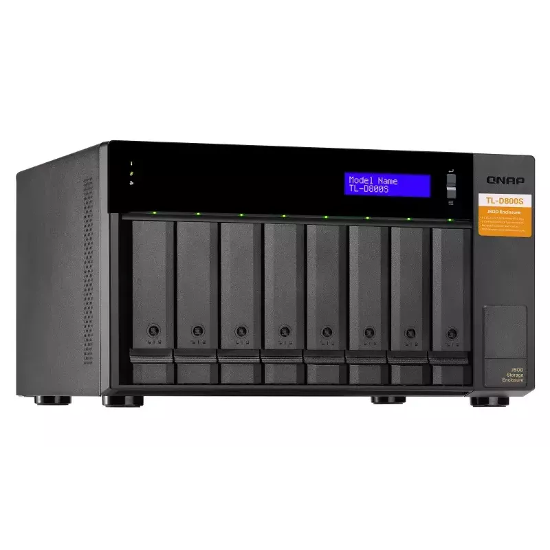 QNAP TL-D800S - kiintolevyteline - 8 paikkaa (SATA-600) - SATA 6Gb/s (ulkoinen) (TL-D800S)