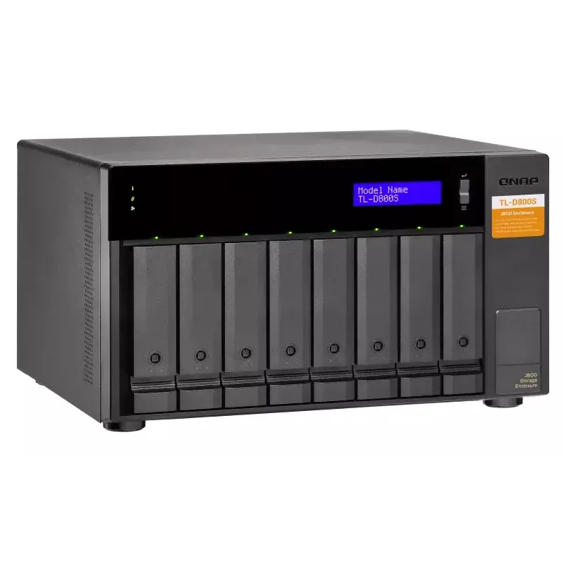 QNAP TL-D800S - kiintolevyteline - 8 paikkaa (SATA-600) - SATA 6Gb/s (ulkoinen) (TL-D800S)