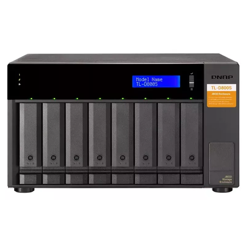 QNAP TL-D800S - kiintolevyteline - 8 paikkaa (SATA-600) - SATA 6Gb/s (ulkoinen) (TL-D800S)