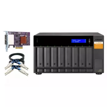 QNAP TL-D800S - kiintolevyteline - 8 paikkaa (SATA-600) - SATA 6Gb/s (ulkoinen) (TL-D800S)