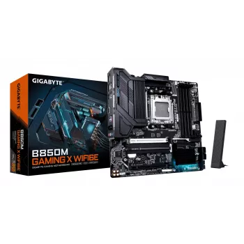 GIGABYTE B850M GAMING X WIFI6E emolevy - AMD Ryzen 9000 Series CPU:t, 10+2+2 vaihe digitaalinen VRM, jopa 8200MHz DDR5 (OC), 1xPCIe 5.0 + 1xPCIe 4.0 M.2, 2.5LAN, WIFI 6E, USB 3.2 Gen 2