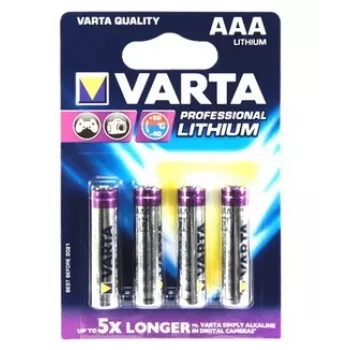 VARTA kertakäyttöparisto Ultra Lithium AAA 1,5 V 4 kpl