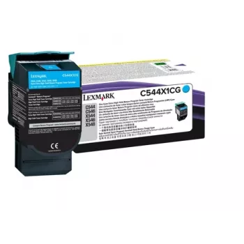 LEXMARK värikasetti – 4 000 sivua – syaani malleihin C544/X544 (0C544X1CG)