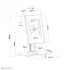 Tablettiteline Neomounts DS15-650WH1 enimmäisnäyttökoko 27,9 cm