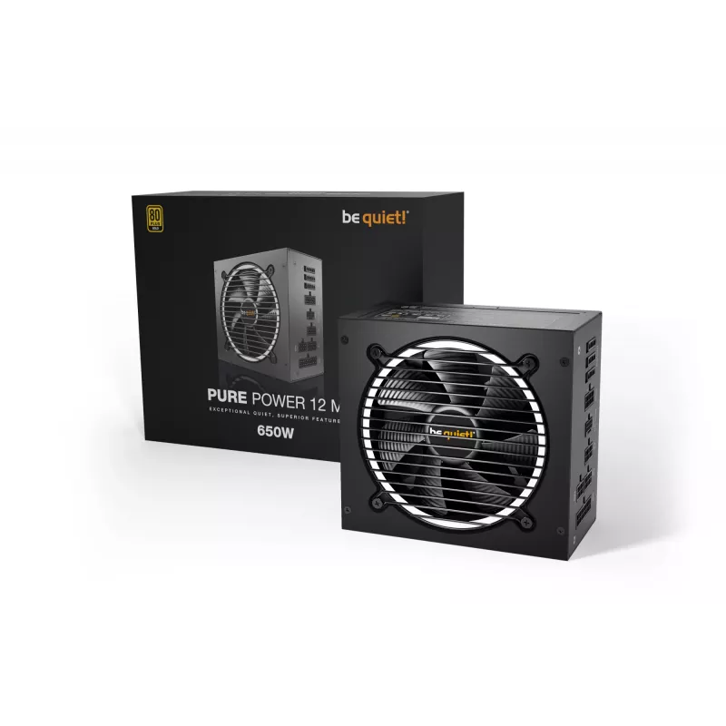 be quiet Pure Power 12 M virtalähde 650 W 20+4 pin ATX ATX musta